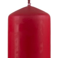 Świeca słupek DONAU HOME Spiced Christmas, 40x70mm, 4 szt., ciastka korzenne, czerwony