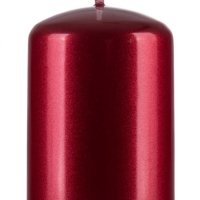 Świeca słupek DONAU HOME Adwent Lakier, 50x80mm, 4 szt., czerwony połysk