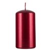 Świeca słupek DONAU HOME Standard Lakier, 60x115mm, czerwony metaliczny połysk