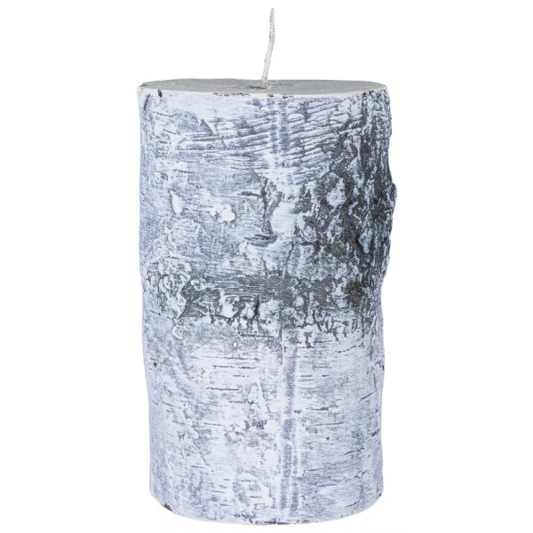 Świeca słupek DONAU HOME Brzoza, 70x120mm, biały