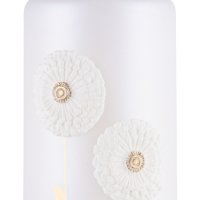 Świeca słupek DONAU HOME Dmuchawce, 70x130mm, biały