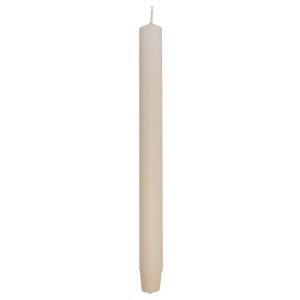 Świeca stołowa długa ryflowana DONAU HOME, 25x300 mm, 4 szt., kremowa