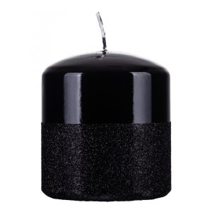 Świeca słupek DONAU HOME Onyx, 80x90mm, czarny