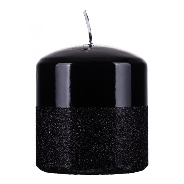 Świeca słupek DONAU HOME Onyx, 80x90mm, czarny