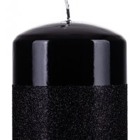 Świeca słupek DONAU HOME Onyx, 80x90mm, czarny