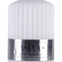 Świeca słupek ryflowana DONAU HOME Alva, 60x90mm, biały