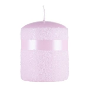 Świeca słupek DONAU HOME Milo, 70x90mm, róż perła