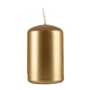 Świeca słupek DONAU HOME Adwent Lakier, 50x80mm, 4 szt., złoty