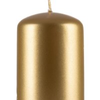 Świeca słupek DONAU HOME Adwent Lakier, 50x80mm, 4 szt., złoty