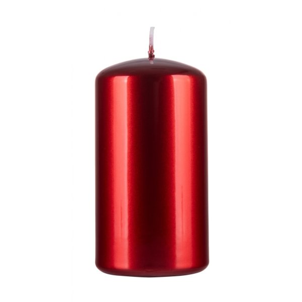 Świeca słupek DONAU HOME Aurora, 70x130mm, rubin