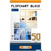Blok do flipcharta 50x100x64  kratka INTERDRUK
