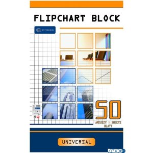 Blok do flipcharta 50x100x64  kratka INTERDRUK