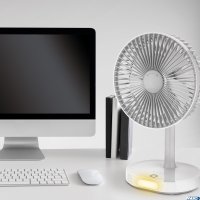 Wentylator z akumulatorem i lampką nocną szer.20cm / wys.32cm 3000MAH 7W PLATINET PRDF0326