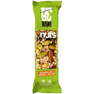 Baton BERAW!, orzechowo-miodowy z pistacją, 30g