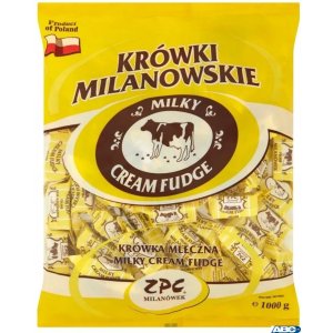 Krówki Milanowskie mleczne 1000g ZPC MILANÓWEK
