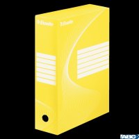 Pudełka archiwizacyjne ESSELTE BOXY 100mm żółte 128423