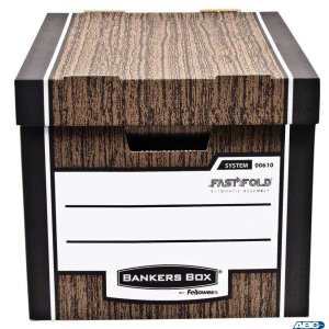 Pudło archiwizacyjne Woodgrain (2szt) brązowe 0061001 FELLOWES (X)