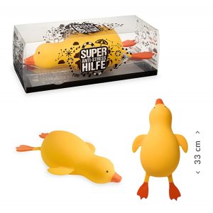 Gniotek antystresowy kaczka XXL pomoc natychmiastowa TRENDHAUS TJA, żółty
