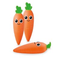 Gniotek TRENDHAUS CP HS-6, rozciągliwa marchewka z piaskiem, pomarańczowa
