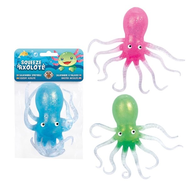 Gniotek ośmiornica błyszcząca TRENDHAUS SO, mix kolorów