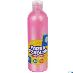 Farba szkolna Astra 250 ml - perłowa różowa, 301217038
