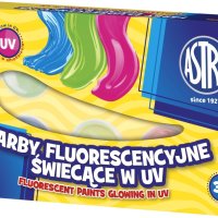 Farby fluorescencyjne Astra 6 kolorów - 10 ml, 301111006