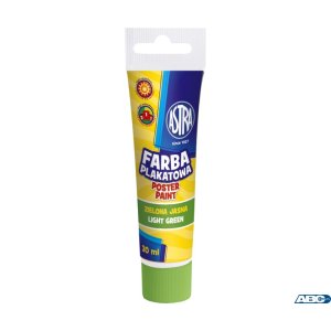 Farba plakatowa Astra tuba 30 ml - jasna zieleń, 83110910