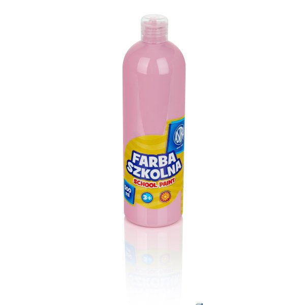 Farba szkolna Astra 500 ml - różowa jasna, 301112008