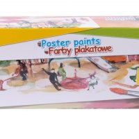 Farby plakatowe GIMBOO, 12x20ml, mix kolorów
