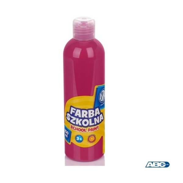 Farba szkolna Astra 250 ml - różowa, 301217013 (X)
