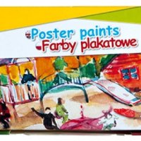 Farby plakatowe GIMBOO, 12x20ml, mix kolorów