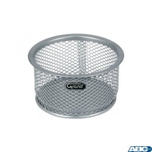 Pojemnik na spinacze srebrny metalowy GRAND GR-010S 120-1120