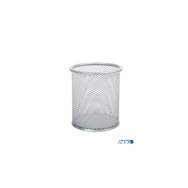 Kubek na długopisy DOTTS siatka srebrny 98x91mm (wys.xśr.)
