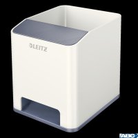 Kubek na długopisy LEITZ WOW biały ze wzmacniaczem dźwięku 53631001