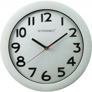 Zegar ścienny Q-CONNECT Budapest, 30cm, biały