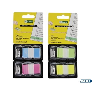 Zakładki indeksujące PET Z-TYPE 43*25 2x50szt neon ziel / żółte 960124 D.RECT
