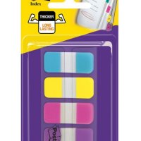 Zakładki indeksujące POST-IT® do archiwizacji (676-AYPV), PP, silne, 15,8x38,1mm, 4x10 szt., mix kolorów