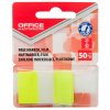 Zakładki indeksujące OFFICE PRODUCTS, PP, 25x43mm, 1x50 kart., blister, żółte