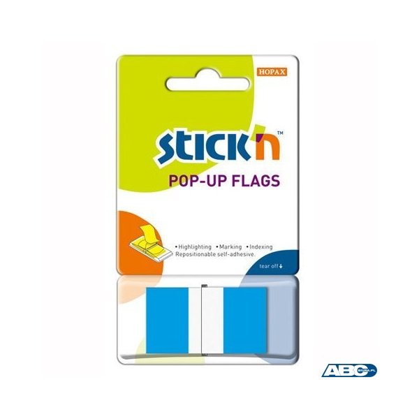 Zakładki indeksujące 45x25mm 50szt niebieski podajnik STICKN 26024