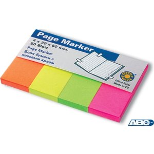 Zakładki indeksujące 50x20x4 pastelowe (4X50) OP5562004-62 KOH I NOOR