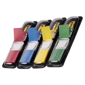 Zestaw promocyjny zakładek POST-IT® (683-4), PP, 11,9x43,2mm, 4 + 2x35 kart., mix kolorów, 2 GRATIS