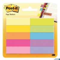 Zakładki indeksujące POST-IT_ (670-10AB), papier, 12,7x44,4mm, 10x50 kart., mix kolorów, 3M-UU011061478