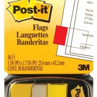 Zakładki indeksujące POST-IT 25x43mm żółte 680-5 50sztuk 3M-UU008015081