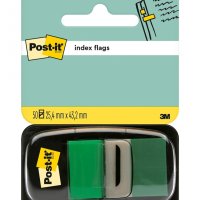 Zakładki indeksujące POST-IT® (680-3), PP, 25,4x43,2mm, 50 kart., zielone