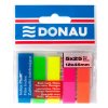 Zakładki indeksujące DONAU, PP, 12x45mm, 5x25 kart., mix kolorów