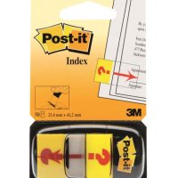 Zakładki indeksujące POST-IT_ z nadrukiem _znak zapytania_ (680-32R), PP, 25,4x43,2mm, 50 kart.