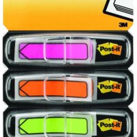 Zakładki indeksujące POST-IT (684-ARR4), PP, 12x43mm, strzałka, 4x24 kart., mix kolorów neonowy 3M-70071353612