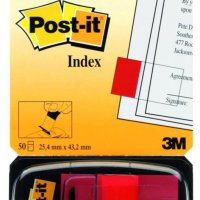 Zakładki indeksujące POST-IT 25x43mm czerwone 680-1 50sztuk 3M