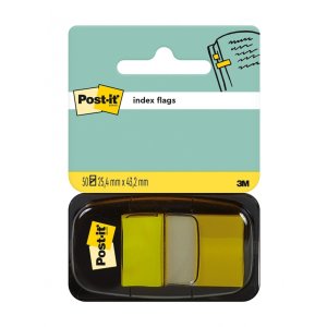 Zakładki indeksujące POST-IT® (680-5), PP, 25,4x43,2mm, 50 kart., żółte