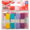 Zakładki indeksujące OFFICE PRODUCTS, PP, 12x43mm, 4x35 kart., zawieszka, mix kolorów pastel